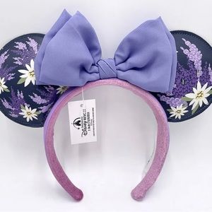 Disney Parks Purple Lavender Floral Minnie Mouse Ears Headband NWT